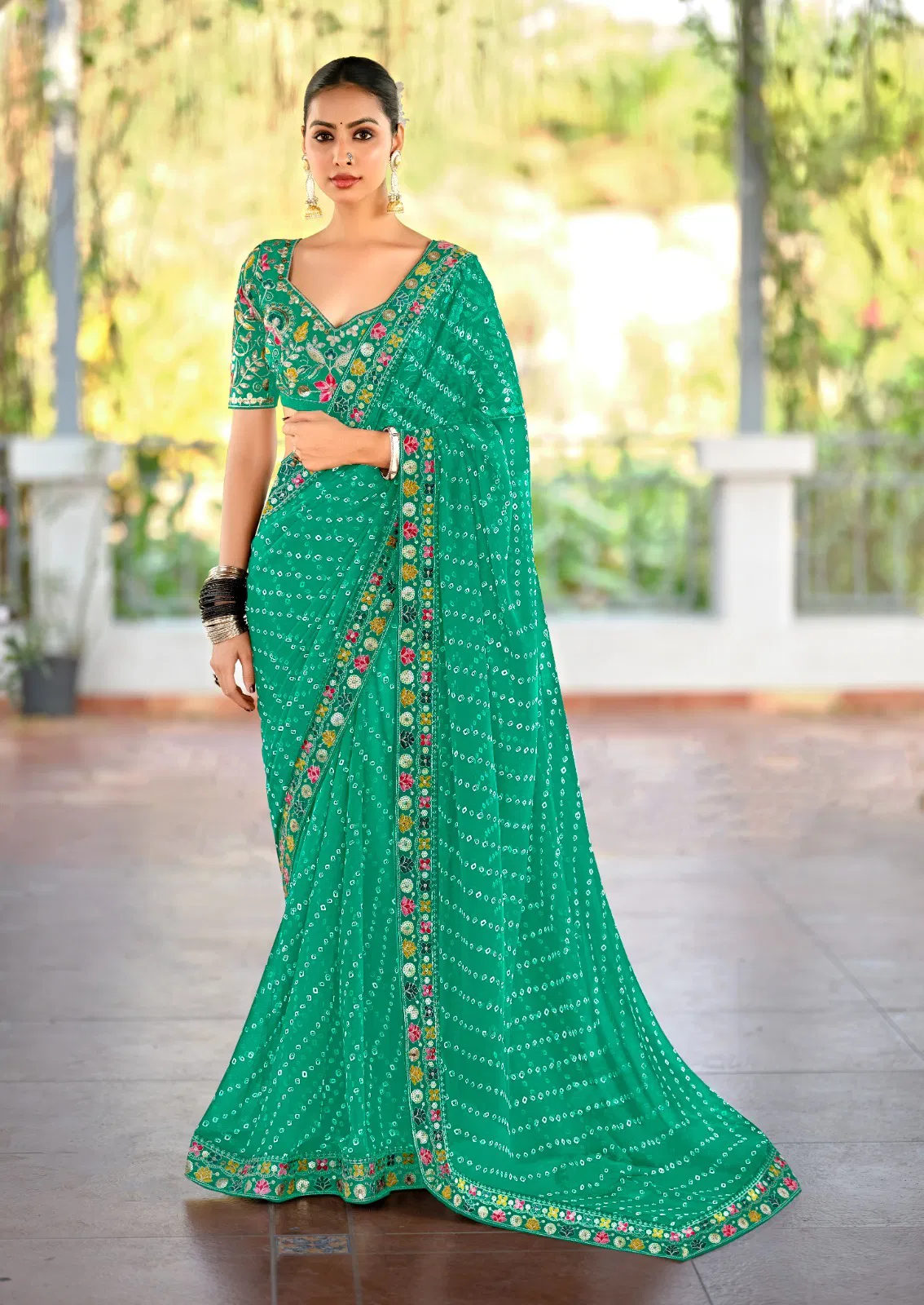 Lisha By Stavan Heavy Georgette Designer Wear Saree Suppliers In India